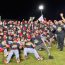 Los Criollos de Caguas vencieron 4-3 a los Indios de Mayaguez para ganar el campeonato de la temporada 2021-22 de la Liga de Béisbol Profesional Roberto Clemente. En la foto, el cerrador Ricardo Gómez celebra la victoria tras el último out.